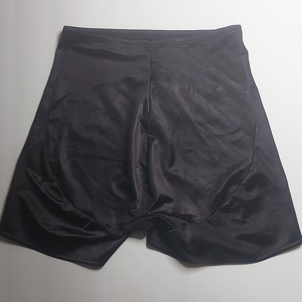 Cabernet Black Elastic Shapewear Slimming Shorts M PinUp Bodycon Film Noir Retro - Picture 4 of 8